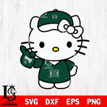 Hawaii Rainbow Warriors Hello Kitty sport 5 Svg Eps Dxf Png File, NCAA svg, Digital Download, Instant Download