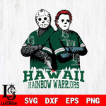 Hawaii Rainbow Warriors Jason Voorhees 8 Svg Eps Dxf Png File, Digital Download