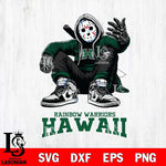 Hawaii Rainbow Warriors Jason Voorhees Halloween SVG Svg Eps Dxf Png File, Digital Download, Instant Download