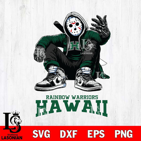 Hawaii Rainbow Warriors Jason Voorhees Halloween SVG Svg Eps Dxf Png File, Digital Download, Instant Download