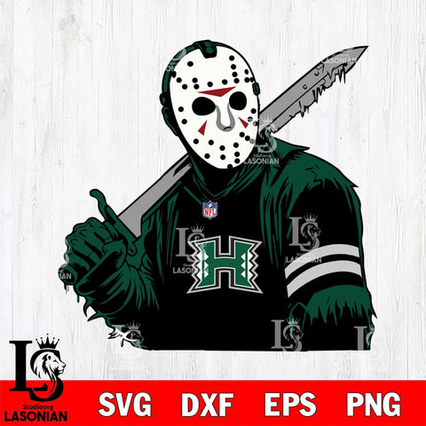 Hawaii Rainbow Warriors Jason Voorhees Horror 7 Svg Eps Dxf Png File, NCAA svg, Digital Download, Instant Download