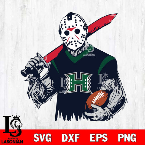 Hawaii Rainbow Warriors Jason Voorhees Horror Halloween 2 Svg Eps Dxf Png File, NCAA svg, Digital Download, Instant Download