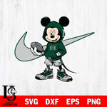 Hawaii Rainbow Warriors Mickey Wearing Hoodie Sport Svg Eps Dxf Png File, NCAA svg, Digital Download, Instant Download