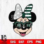 Hawaii Rainbow Warriors Minnie Mouse Love Svg Eps Dxf Png File, NCAA svg, Digital Download, Instant Download