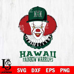 Hawaii Rainbow Warriors Pennywise Horror Sport 4 Svg Eps Dxf Png File, Digital Download