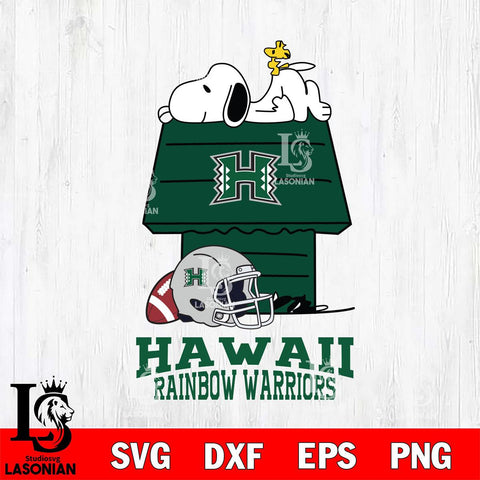 Hawaii Rainbow Warriors Snoopy Chill Football SVG DXF EPS PNG FILE,Snoopy File Cut, NCAA Digital Download,Instant Download,Christmas Silhouette