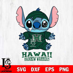 Hawaii Rainbow Warriors Stitch Mummy Svg Eps Dxf Png File, NCAA svg, Digital Download, Instant Download