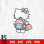 Hello Kitty Back To School SVG DXF EPS PNG FILE, back to school File Cut, Digital Download,Instant Download, Silhouette,Pre k Cricut