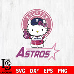 Hello Kitty Houston Astros SVG DXF EPS PNG FILE, File Cut, Digital Download,Instant Download, Silhouette