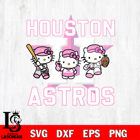 Hello Kitty Houston Astros Svg Eps Dxf Png File,Christmas Svg Files,Digital Download ,Instant Download