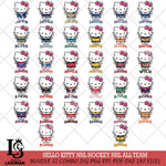Hello Kitty NHL Hockey Big Bundle SVG DXF EPS PNG FILE,NHL Bundle File Cut,Disney Digital Download,Instant Download, Silhouette