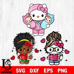Hello kitty Bundle SVG DXF EPS PNG FILE, File Cut, Digital Download,Instant Download, Silhouette