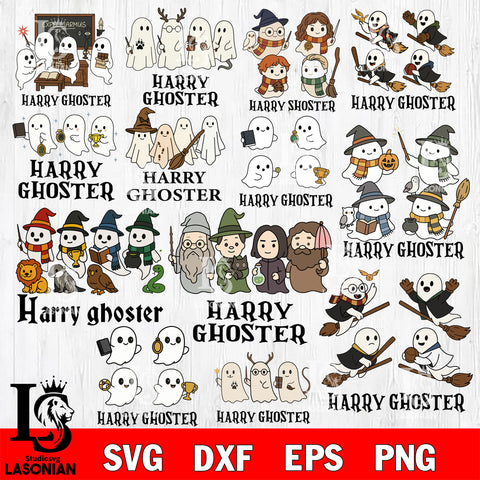Hogwarts ghosts svg, Harry potter ghost bundle SVG DXF EPS PNG FILE, Halloween File Cut, Digital Download,Instant Download, Silhouette,Horror Cricut