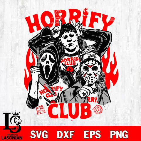 Horrify Club svg, stranger things SVG DXF EPS PNG FILE, Digital Download, Instant Download