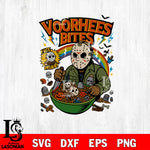 Horror Killer Vorhees Bites Horror Characters SVG DXF EPS PNG FILE, Halloween File Cut, Digital Download,Instant Download, Silhouette, Cricut
