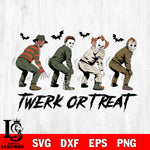 Horror Killers Twerk Or Treat SVG DXF EPS PNG FILE, Halloween File Cut, Digital Download,Instant Download, Silhouette,Horror Cricut