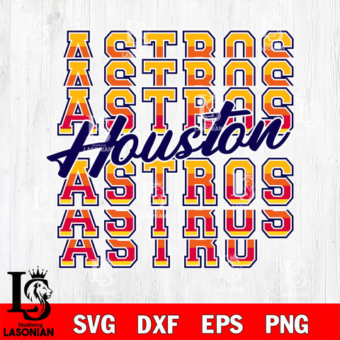 Houston Astros SVG DXF EPS PNG FILE, File Cut, Digital Download,Instant Download, Silhouette