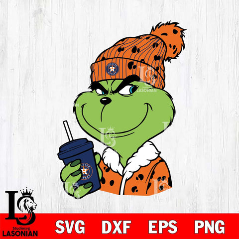 Houston Astros Boujee Grinch 3 Svg Eps Dxf Png File, Digital Download, Instant Download