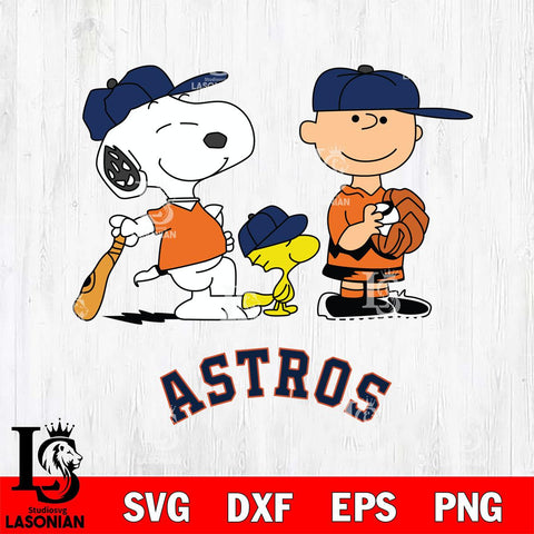 Houston Astros Game the Peanuts Sport Svg Eps Dxf Png File, MLB File Cut,Digital Download,Instant Download,MLB Svg Files