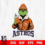 Houston Astros Grinch Christmas Cut Files Cricut, Svg Dxf Eps Png file , Silhouette