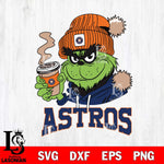 Houston Astros Grinch Cofffe Hoodie Cut Files Cricut, Svg Dxf Eps Png file , Silhouette