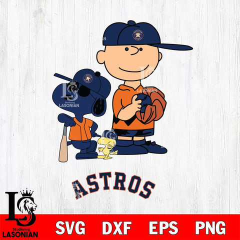 Houston Astros Peanuts baseball Svg Eps Dxf Png File, MLB File Cut,Digital Download,Instant Download,MLB Svg Files
