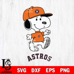 Houston Astros Snoopy Baseball Svg Eps Dxf Png File, MLB File Cut,Digital Download,Instant Download,MLB Svg Files