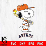 Houston Astros Snoopy sport Svg Eps Dxf Png File, MLB File Cut,Digital Download,Instant Download,MLB Svg Files
