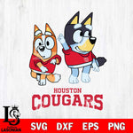 Houston Cougars Bluey Chilli Mode Dance Svg Eps Dxf Png File, Digital Download, Instant Download