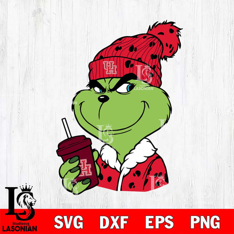 Houston Cougars Boujee Grinch 3 Svg Eps Dxf Png File, Digital Download, Instant Download
