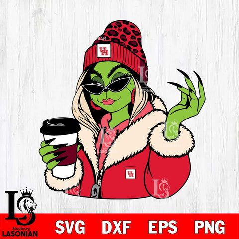 Houston Cougars Boujee Grinch 9 Svg Eps Dxf Png File, Digital Download, Instant Download