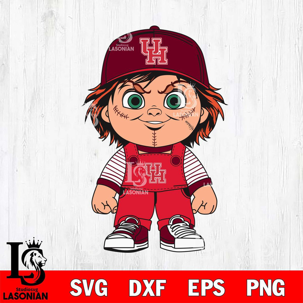 Houston Cougars Chucky Horror SVG cut file printable cut design
