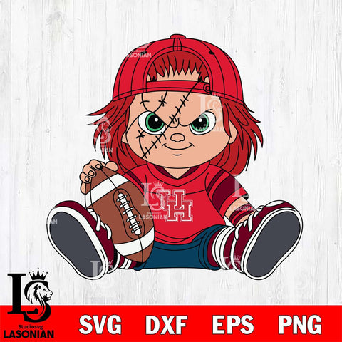Houston Cougars Chucky Horror 11 SVG cut file NCAA college theme