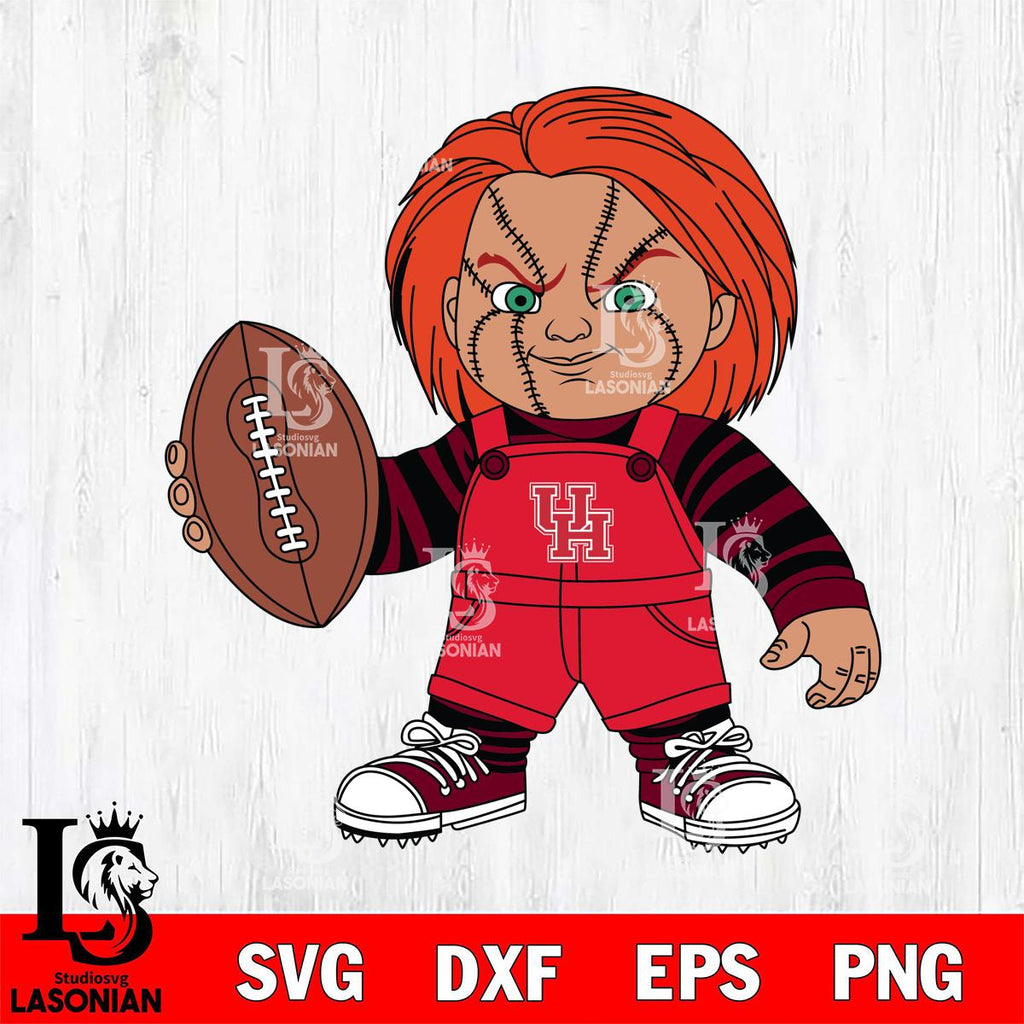 Houston Cougars Chucky Horror 12 SVG cut file laser cut template