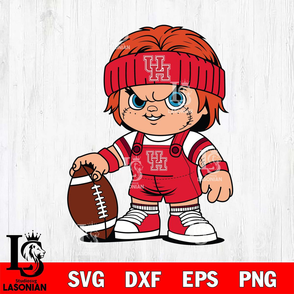 Houston Cougars Chucky Horror 5 SVG cut file laser cut template