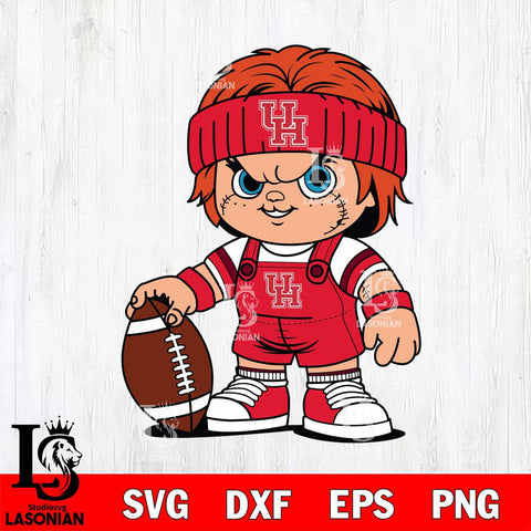 Houston Cougars Chucky Horror 5 SVG cut file laser cut template