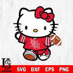Houston Cougars Cute Hello Kitty Football 7 Svg Eps Dxf Png File, NCAA svg, Digital Download, Instant Download