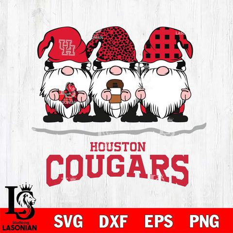 Houston Cougars Gnomes Coffee SVG cut file for Cricut