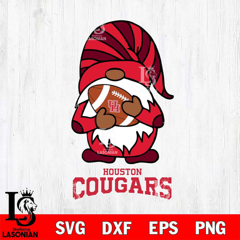Houston Cougars Gnomes Football SVG cut file for Cricut and Silhouette
