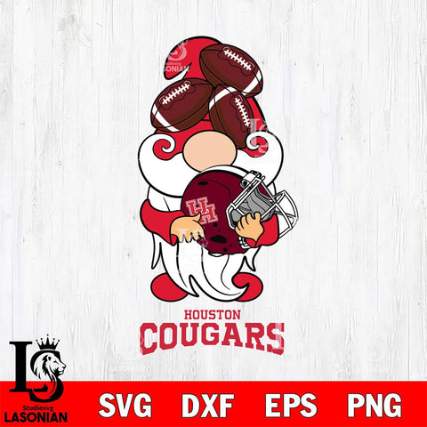 Houston Cougars Gnomes Helmet SVG cut file craft cutting design