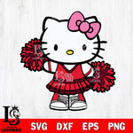 Houston Cougars Hello Kitty Cheerleader 11 Svg Eps Dxf Png File, Digital Download, Instant Download