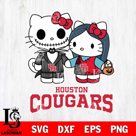 Houston Cougars Hello Kitty Horror 11 SVG cut file for Cricut