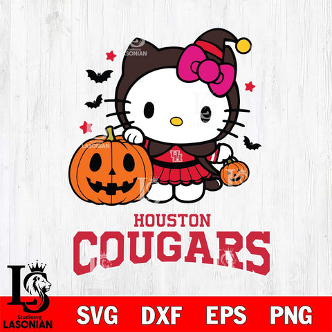 Houston Cougars Hello Kitty Horror 1 SVG cut file printable cut design