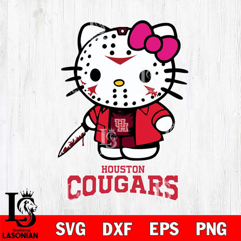 Houston Cougars Hello Kitty Horror 3 SVG cut file printable cut design