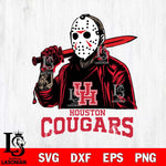 Houston Cougars Jason Voorhees Horror Halloween Svg Eps Dxf Png File, NCAA svg, Digital Download, Instant Download