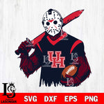 Houston Cougars Jason Voorhees Horror Halloween 2 Svg Eps Dxf Png File, NCAA svg, Digital Download, Instant Download