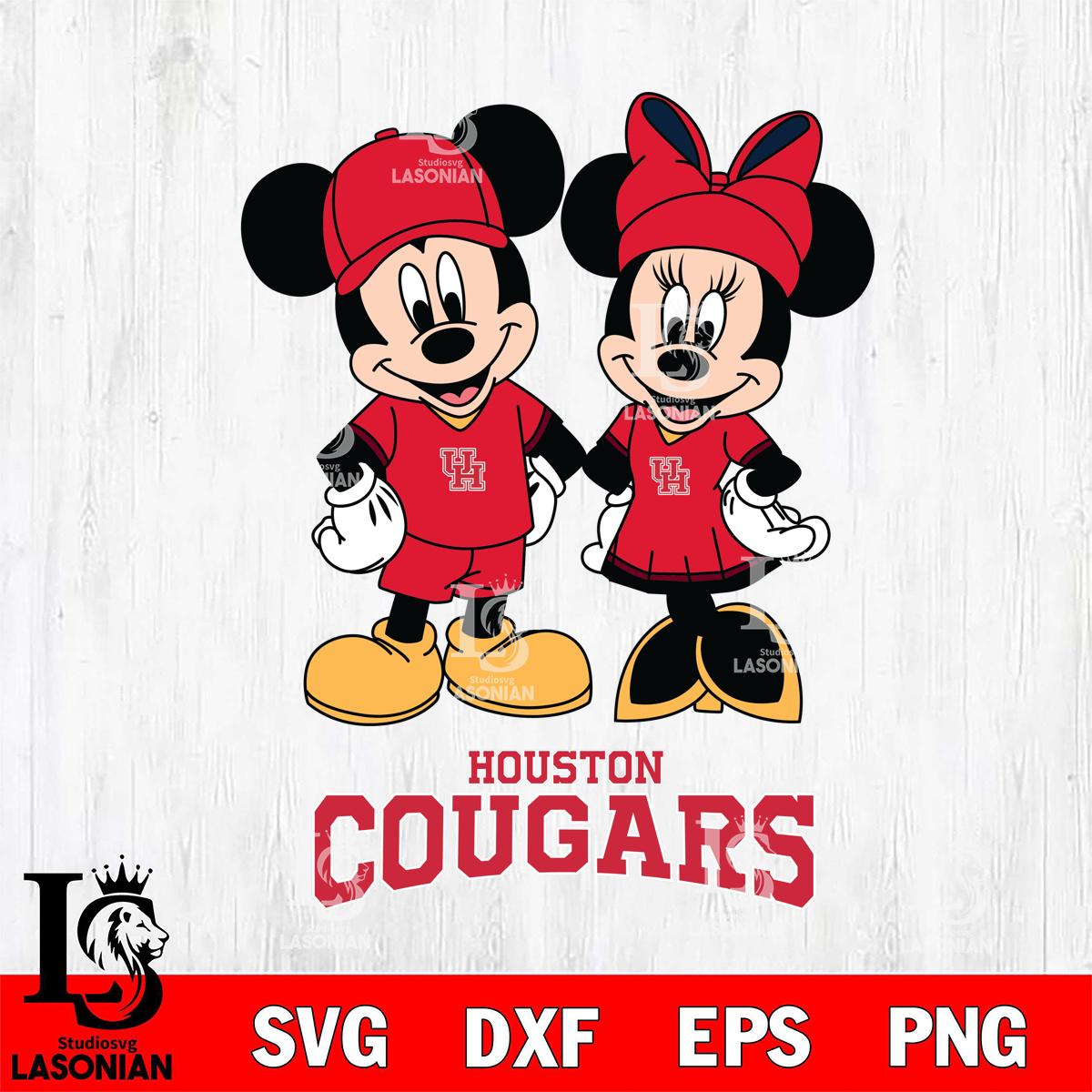 Houston Cougars Mickey Minnie Rugby – lasoniansvg