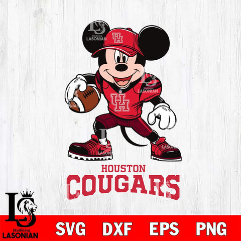 Houston Cougars Mikey Mouse Disney SVG cut file printable cut design