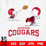 Houston Cougars Peanuts play football SVG DXF EPS PNG FILE,Snoopy File Cut, NCAA Digital Download,Instant Download,Christmas Silhouette