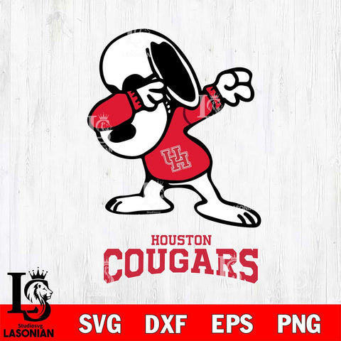 Houston Cougars Snoopy Sport 3 SVG cut file for Cricut
